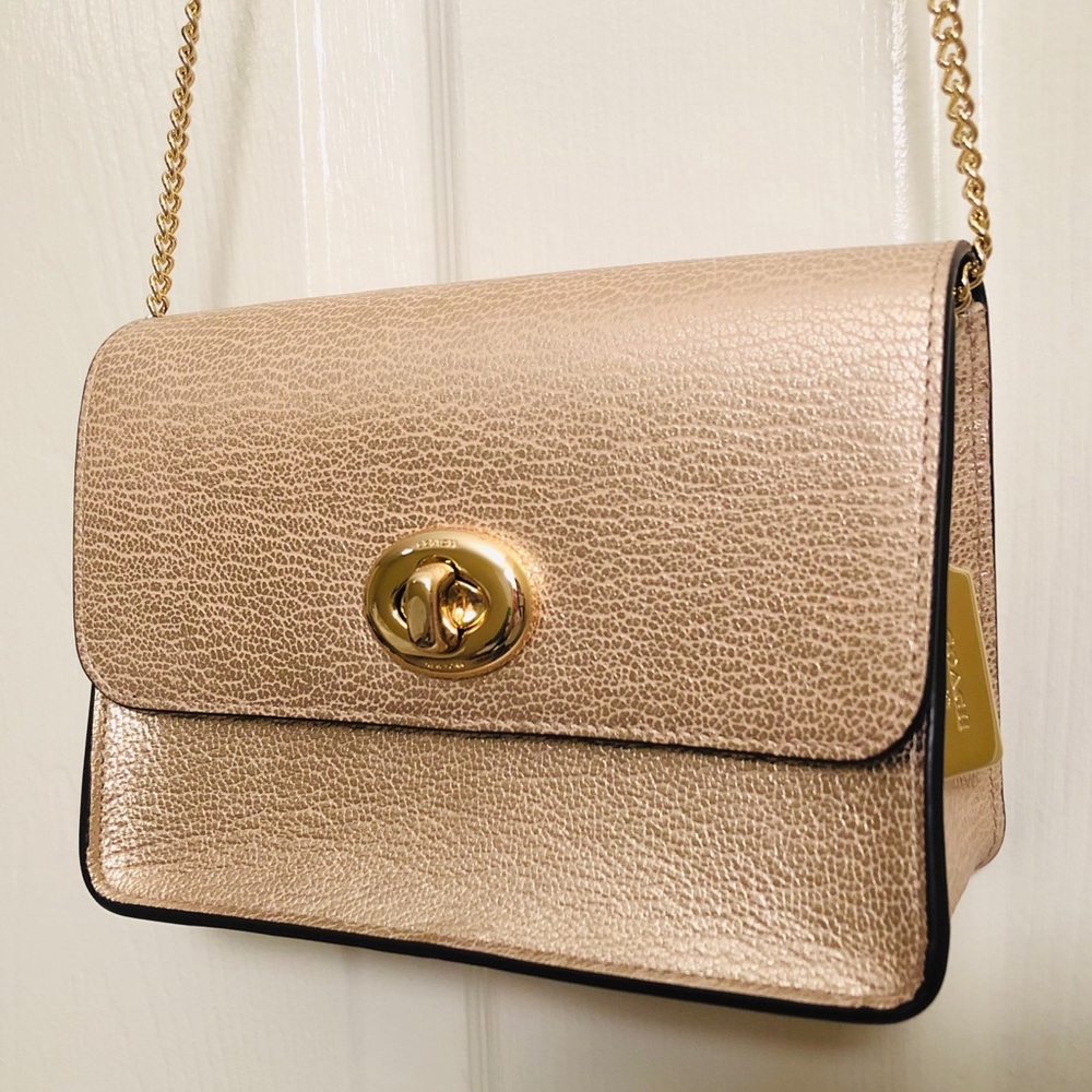 Coach Bowery Metallic Crossbody.